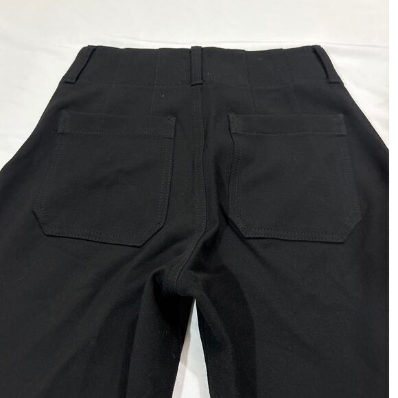 Maeve Anthropologie Colette High-Rise Crop Wide-Leg Pants Black Closet Staple - Picture 5 of 12